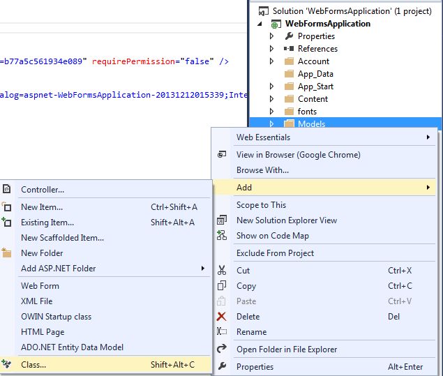 Adding Class in Models